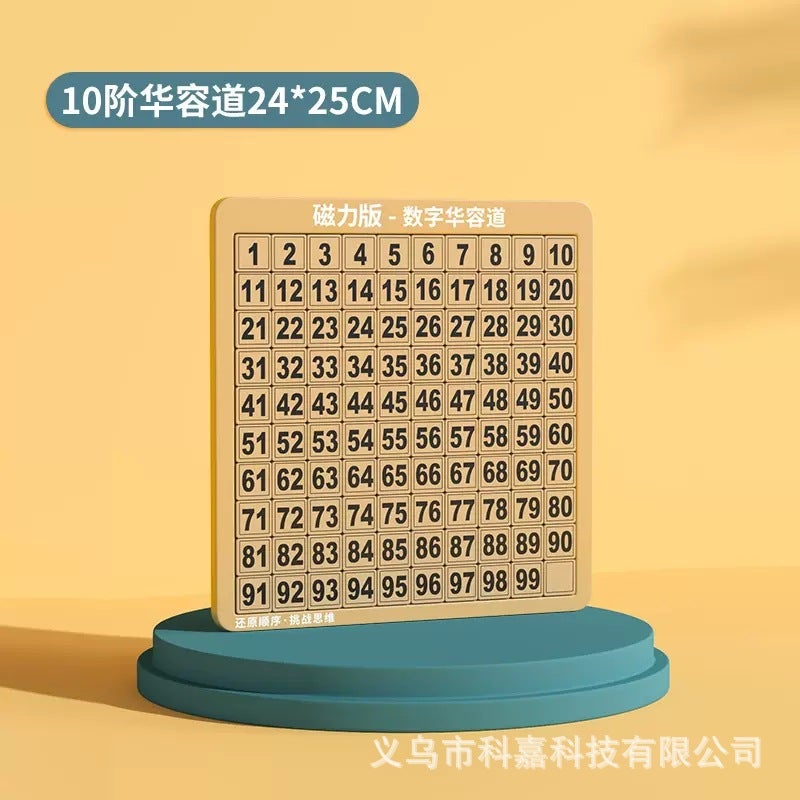 Digital Hua Rong Dao Magnetic Sliding Puzzle Toy For Brain Development, Thinking Logic Puzzle, Magnetic Enhancement - Image 1